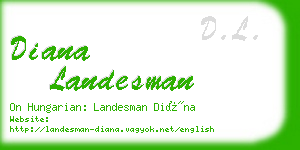 diana landesman business card
